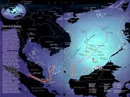 Boundary Claims and Oil, Gas Fields in the South China Sea