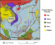 boundary claims of Spratly Islands