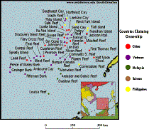 Occupation Status of Spratly Islands in year ??
